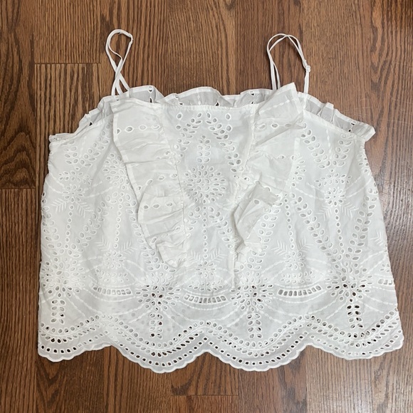 NSR White Eyelet Blouse - Picture 1 of 8
